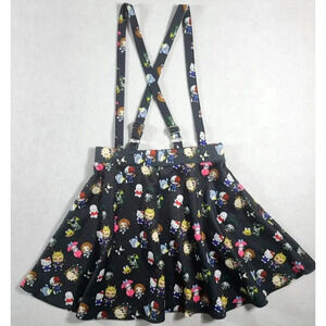 Hot Topic My Hero Academia x Hello Kitty Skater Suspender Skirt Women's Medium